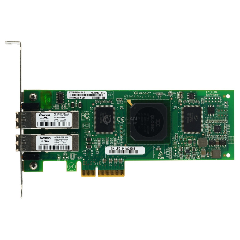 N2XX-AQPCI03 CISCO QLOGIC QLE2462 DUAL PORT 4GB PCIE ADAPTER 74-6809-01, PX2510401-71, QLE2462-CSC